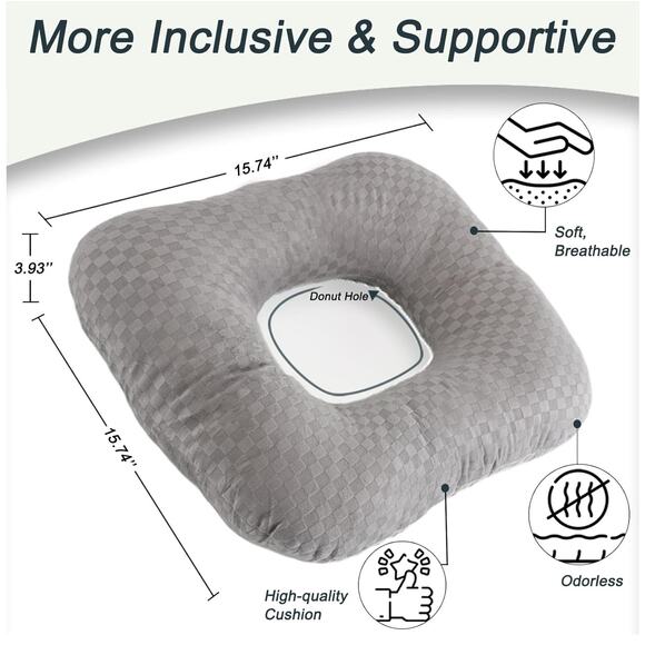 New/Sealed: Anti-Slip Wheelchair Cushions, Bed Sore Cushions, donut pillow - Picture 2 of 7